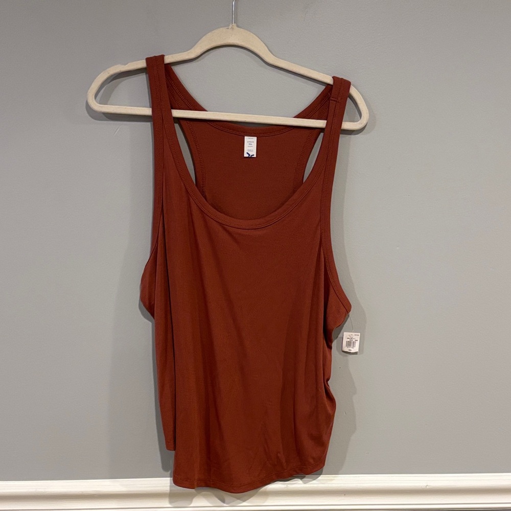 Old Navy Women's Rust/Copper Tank Top - Scoop Neck Sleeveless